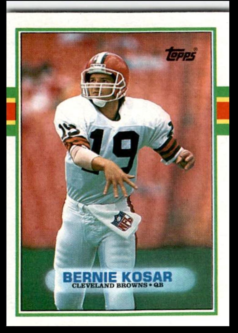 1989 Topps Bernie Kosar , Cleveland Browns #141