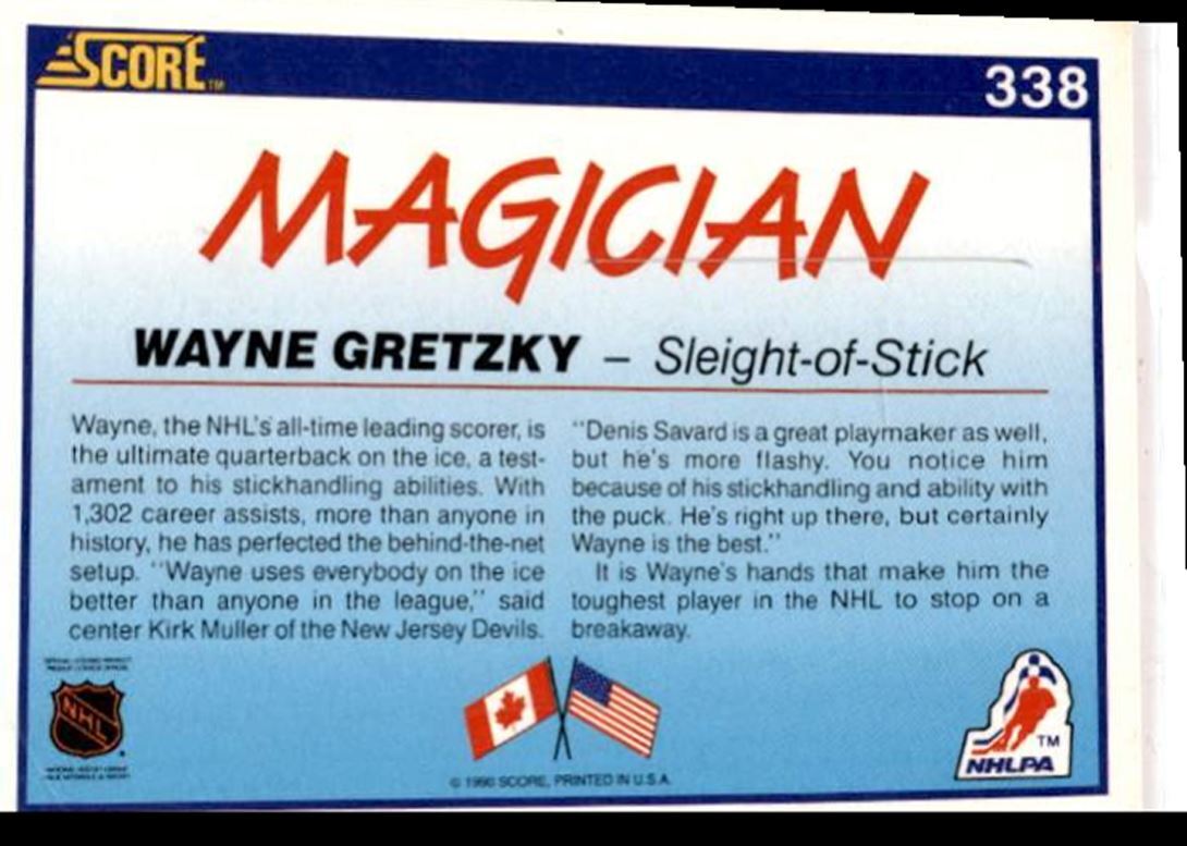 1990-91 Score Wayne Gretzky Magician Los Angeles Kings #338