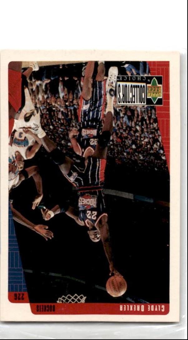1997-98 Collector's Choice Clyde Drexler hof Houston Rockets #51