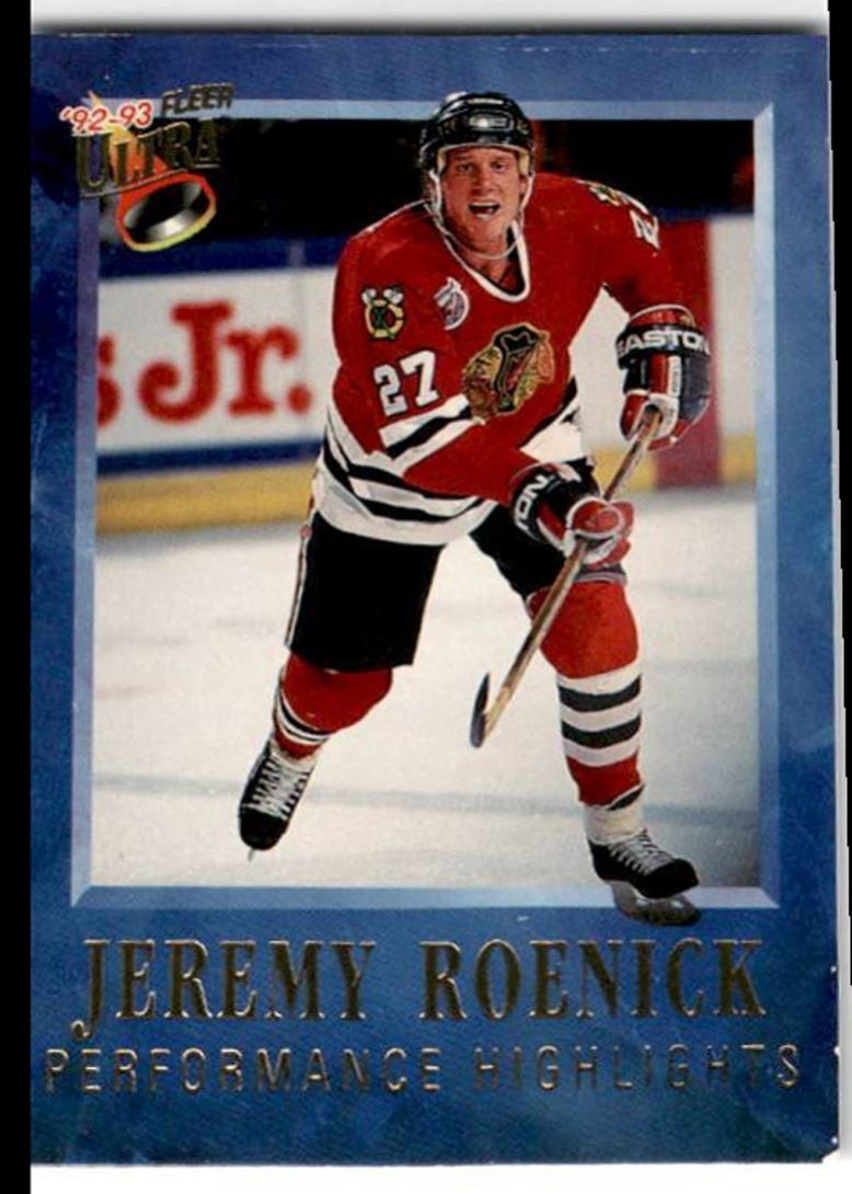 1992-93 Ultra Jeremy Roenick Performance Highlights Jeremy Roenick , Chicago