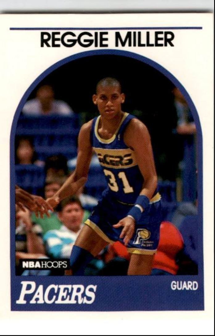 1989-90 Hoops Reggie Miller .. Indiana Pacers #29
