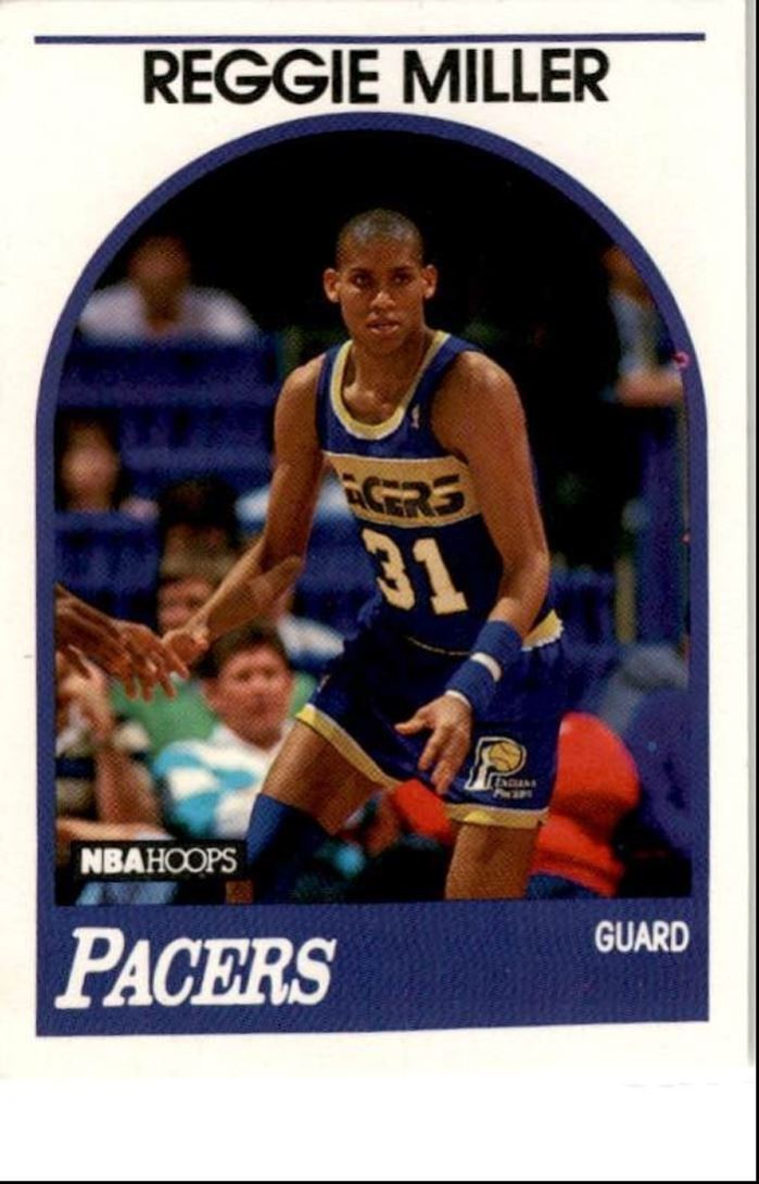 1989-90 Hoops Reggie Miller 31 Indiana Pacers #29