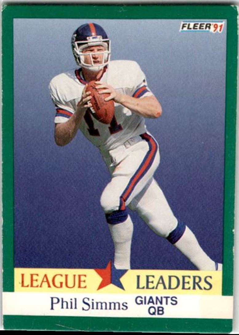 1991 Fleer Phil Simms New York Giants #414
