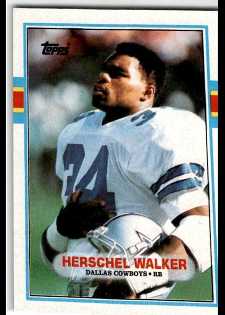 1989 Topps Herschel Walker Dallas Cowboys #385