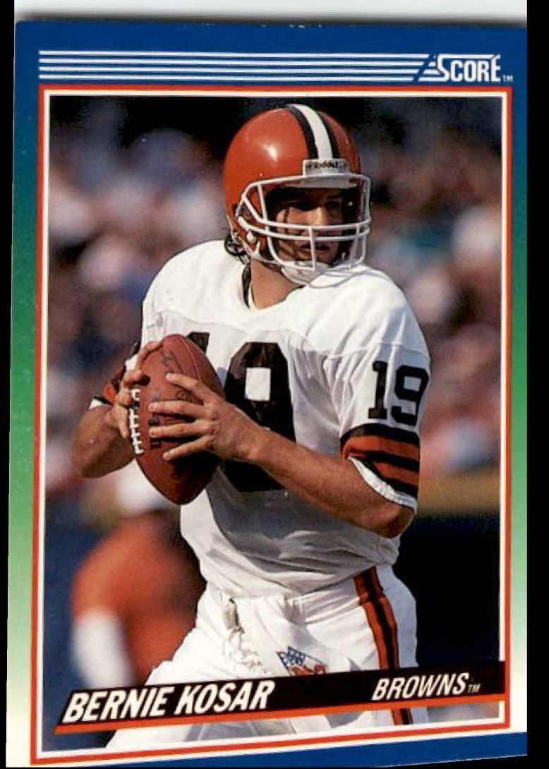 1990 Score Bernie Kosar ` Cleveland Browns #60
