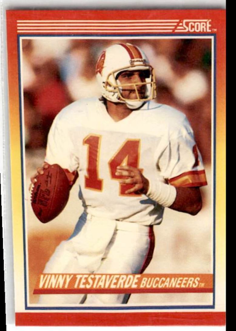 1990 Score Vinny Testaverde Tampa Bay Buccaneers #261