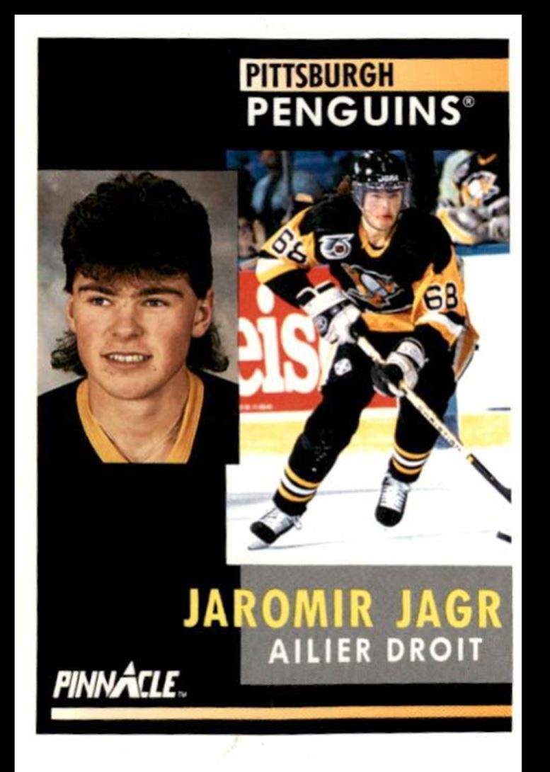 1991-92 Pinnacle Jaromir Jagr Pittsburgh Penguins #53