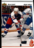 1991-92 Upper Deck French Brett Hull USA #33A
