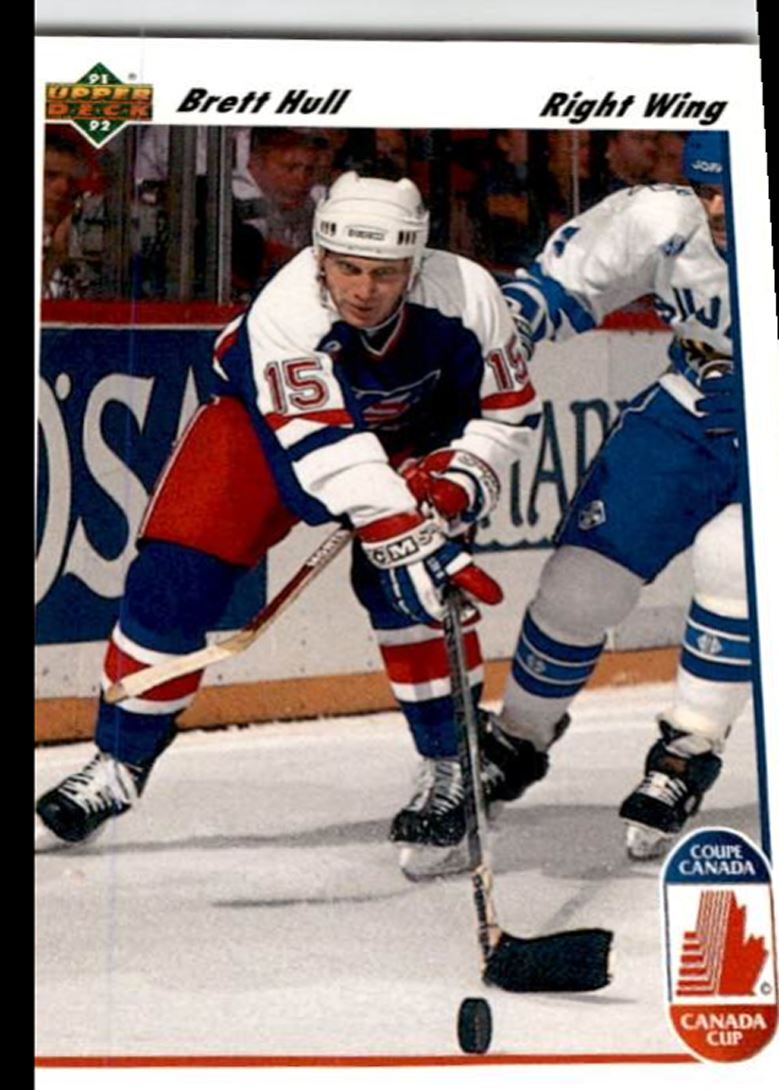 1991-92 Upper Deck French Brett Hull USA #33A