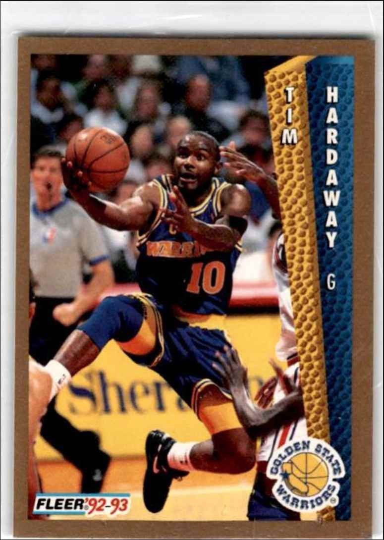 1992-93 Fleer Tim Hardaway Golden State Warriors #74