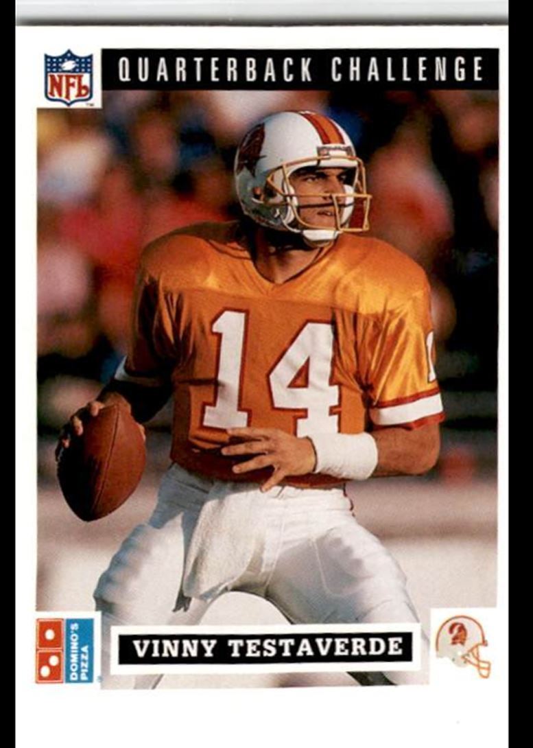 1991 Domino's The Quarterbacks Vinny Testaverde Tampa Bay Buccaneers #29