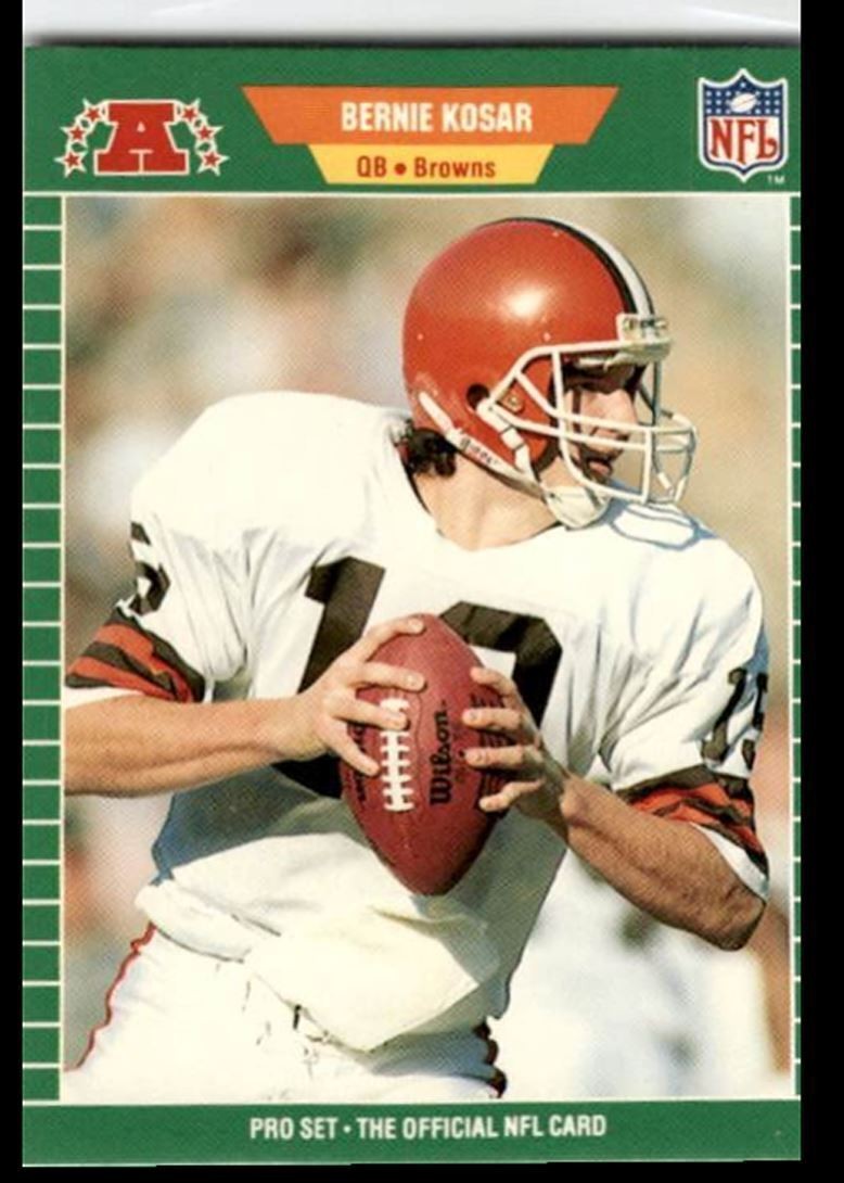 1989 Pro Set Bernie Kosar , Cleveland Browns #77