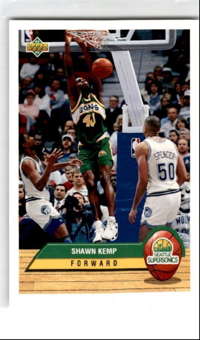 1992-93 Upper Deck McDonald's Shawn Kemp Seattle Supersonics #P38