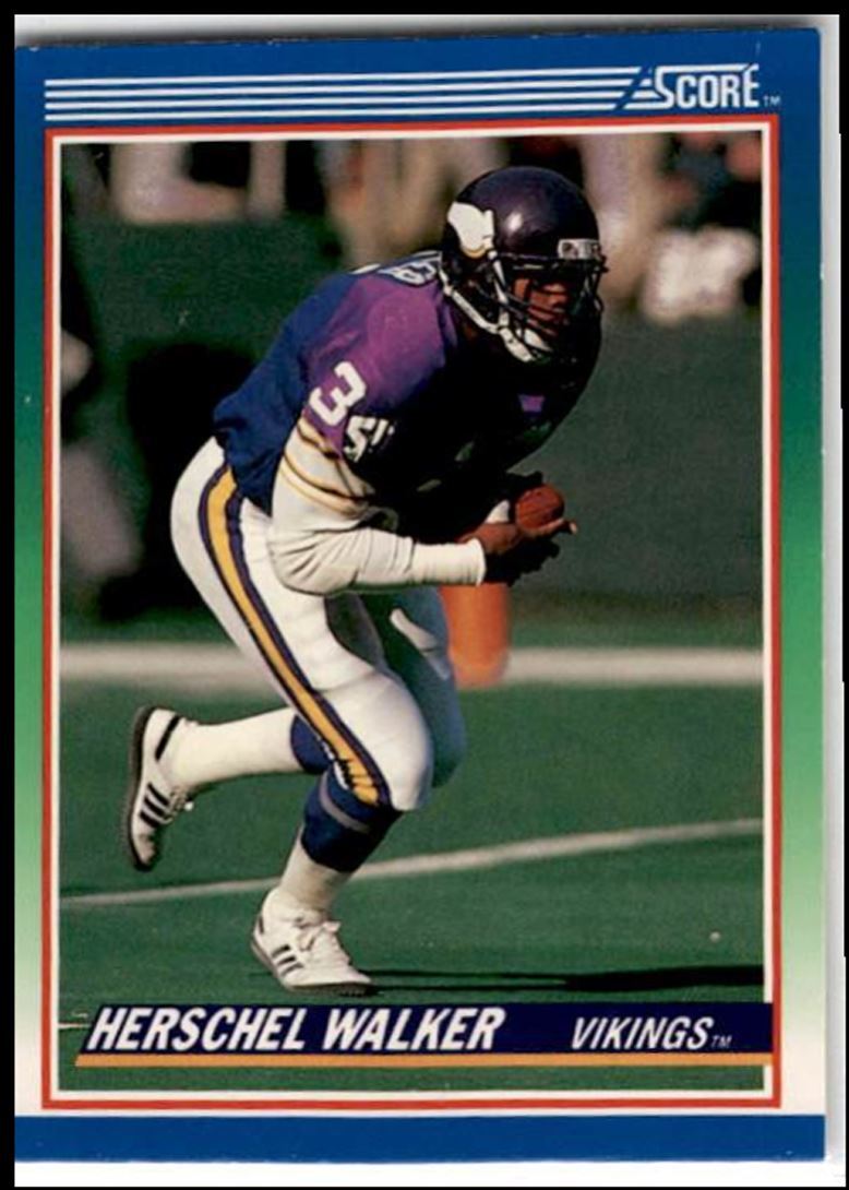 1990 Score Herschel Walker Minnesota Vikings #34