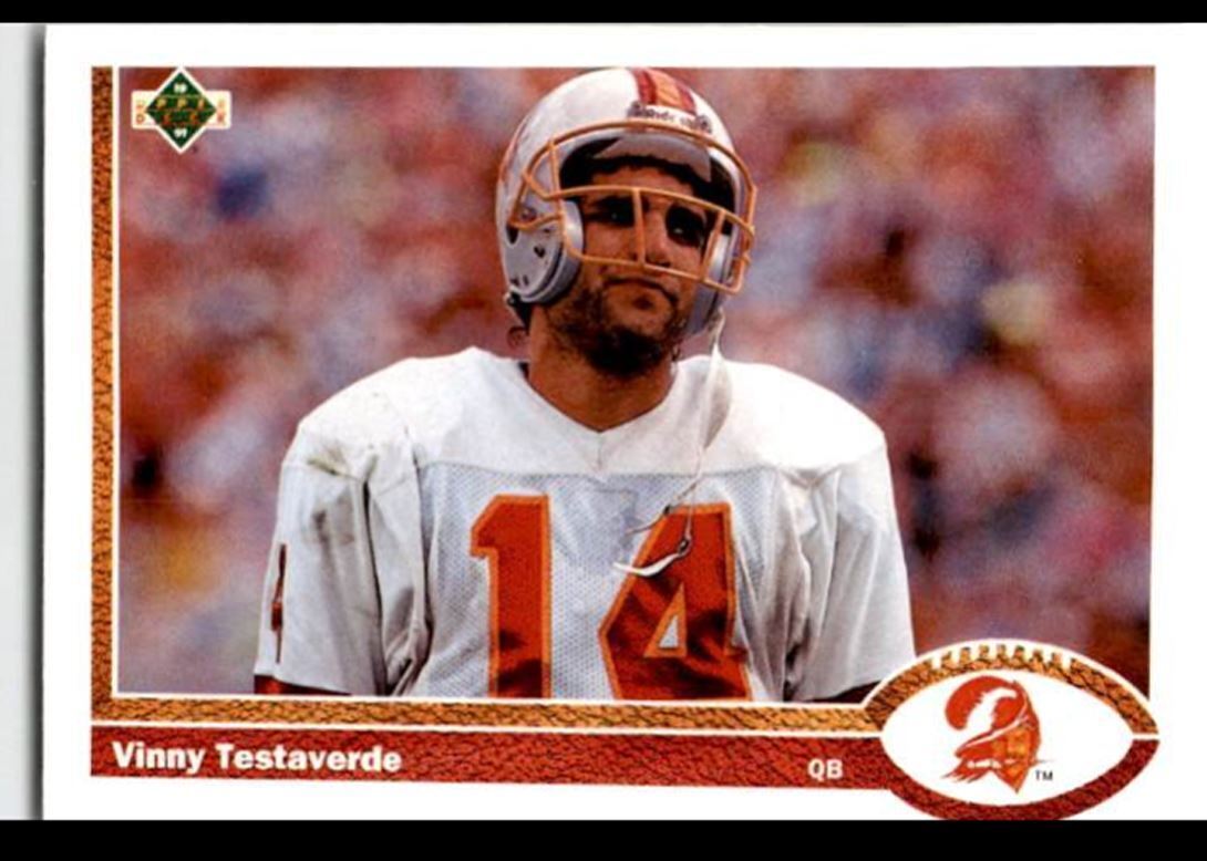 1991 Upper Deck Vinny Testaverde . Tampa Bay Buccaneers #261