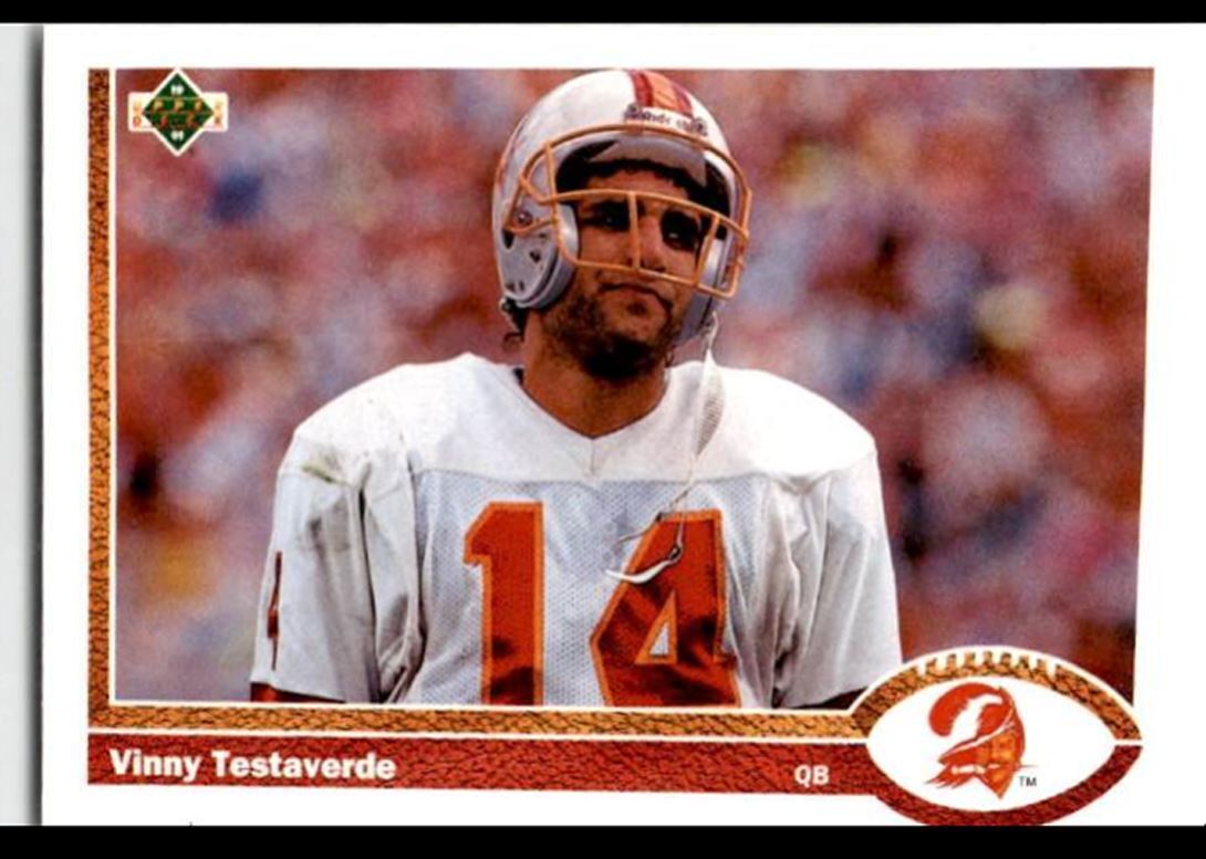 1991 Upper Deck Vinny Testaverde .. Tampa Bay Buccaneers #261