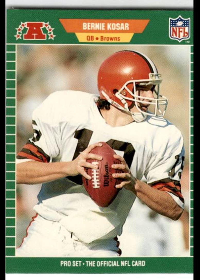 1989 Pro Set Bernie Kosar .. Cleveland Browns #77