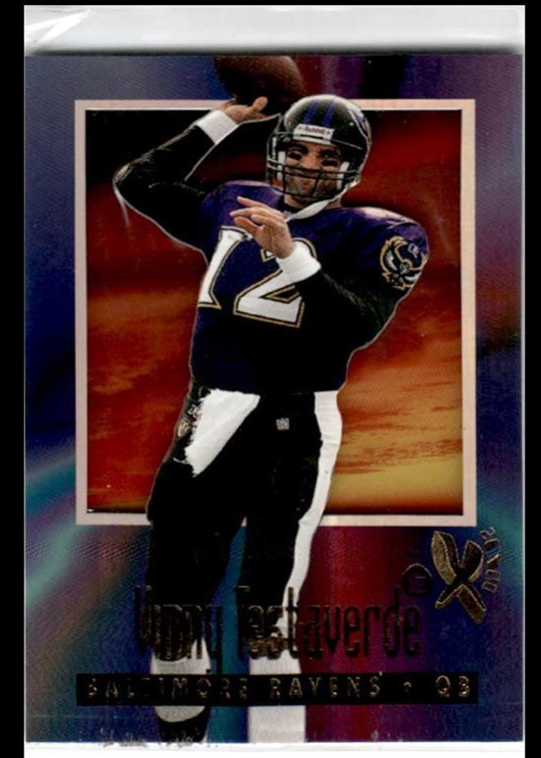 1997 SkyBox E-X2000 Vinny Testaverde Baltimore Ravens #33