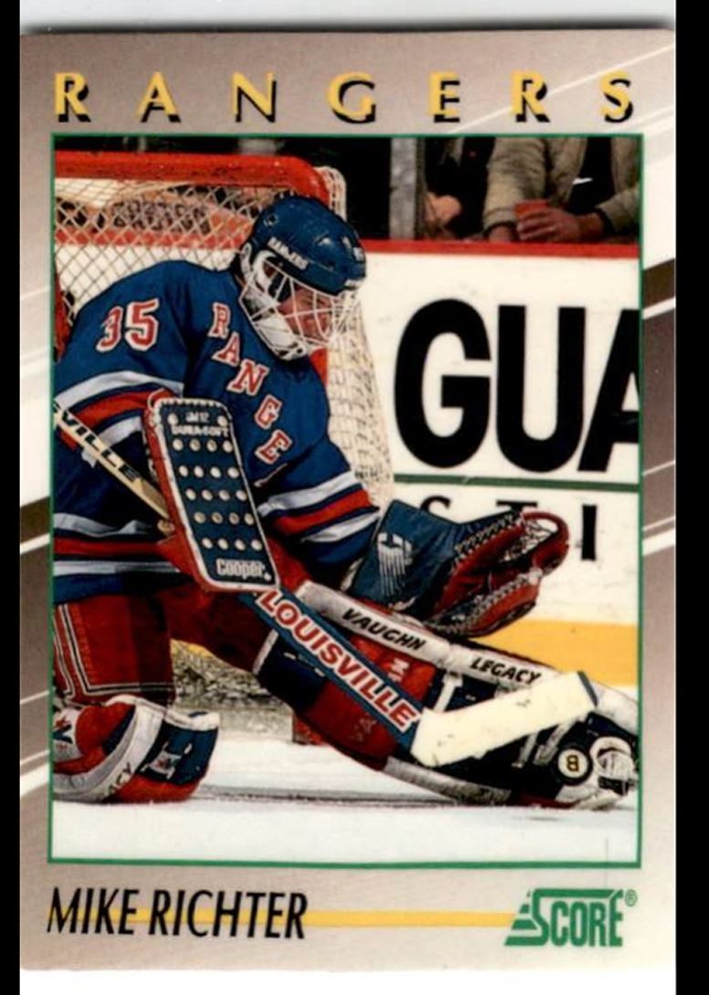 1991-92 Score Young Superstars Mike Richter New York Rangers #2