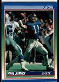 1990 Score Phil Simms New York Giants #5