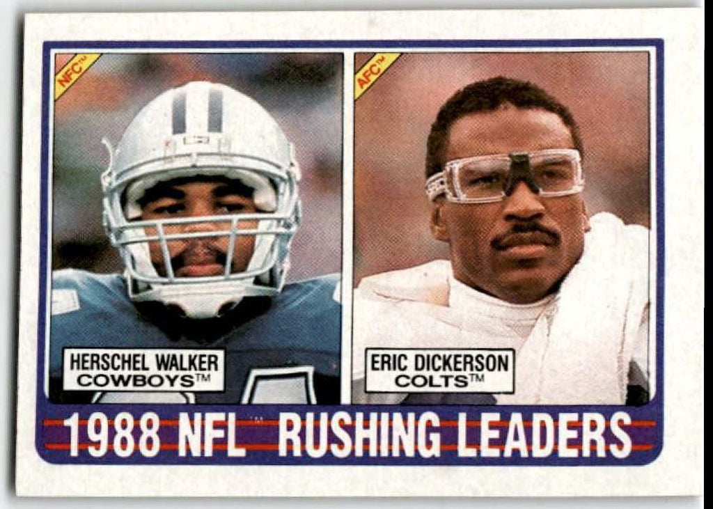 1989 Topps 1988 Rushing Leaders Walker/Dickerson Dallas Cowboys #219