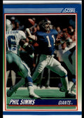 1990 Score Phil Simms . New York Giants #5