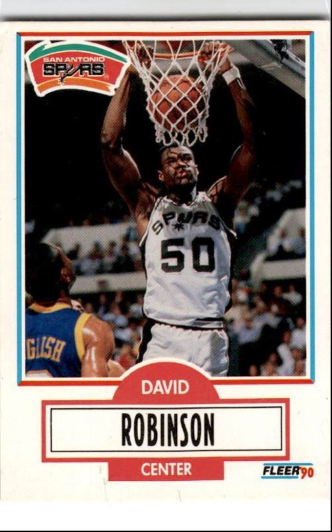 1990-91 Fleer David Robinson San Antonio Spurs #172