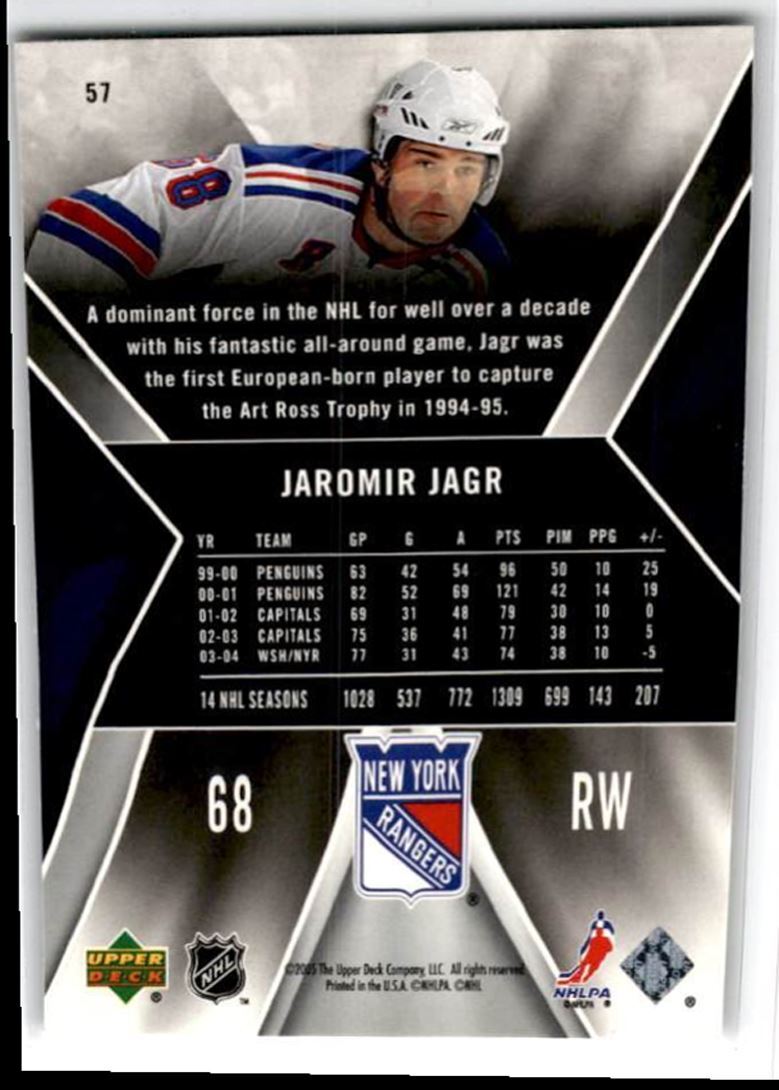 2005-06 Upper Deck PowerPlay Jaromir Jagr . New York Rangers #57