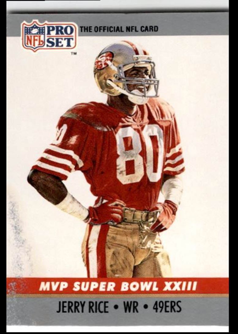 1990 Pro Set Super Bowl Collectibles Super Bowl San Francisco 49ers/Cincinnati