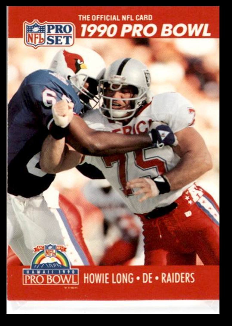 1990 Pro Set Howie Long , Los Angeles Raiders #351