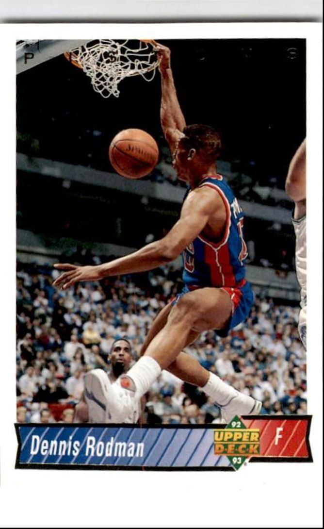 1992-93 Upper Deck Dennis Rodman Detroit Pistons #242