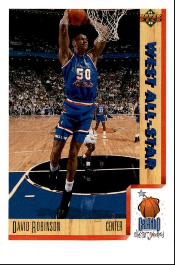 1991-92 Upper Deck David Robinson West All-Star/San Antonio Spurs #19
