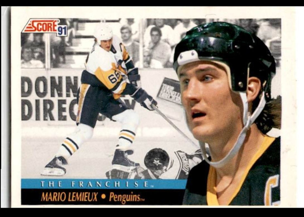 1991-92 Score American Mario Lemieux Pittsburgh Penguins #335