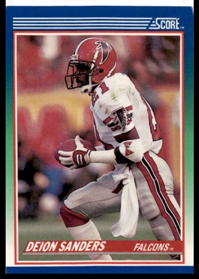 1990 Score Deion Sanders , Atlanta Falcons #95