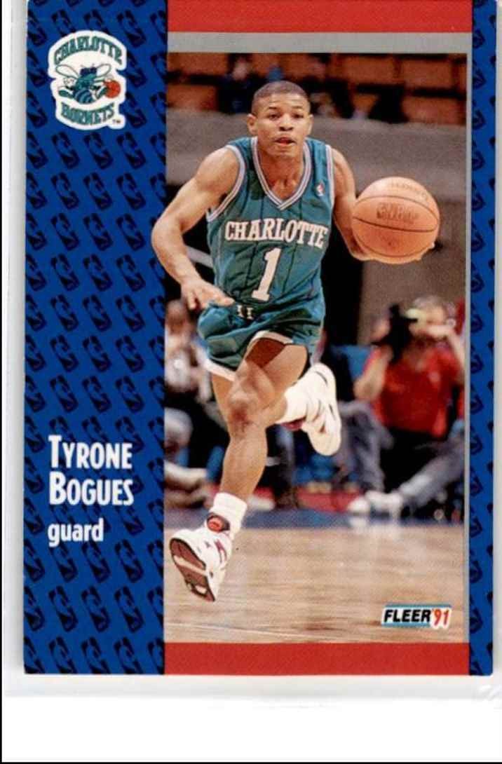1991-92 Fleer Tyrone Bogues ` Charlotte Hornets #17