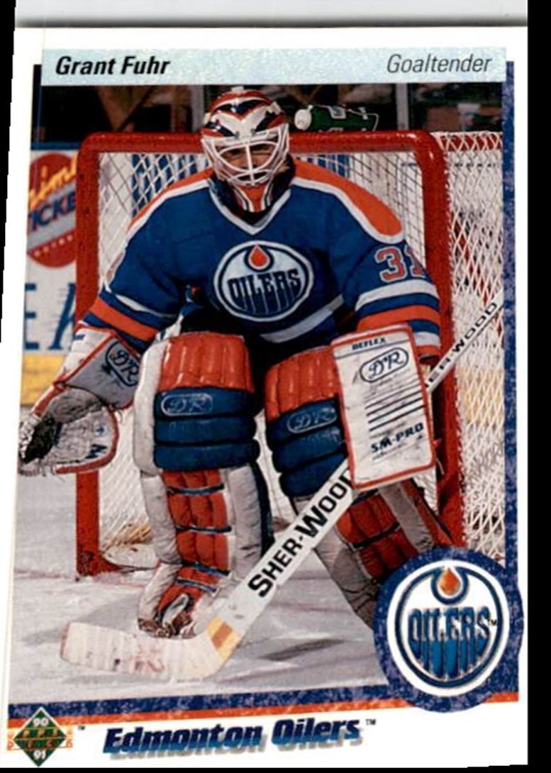 1990-91 Upper Deck Grant Fuhr Vezina Edmonton Oilers #264