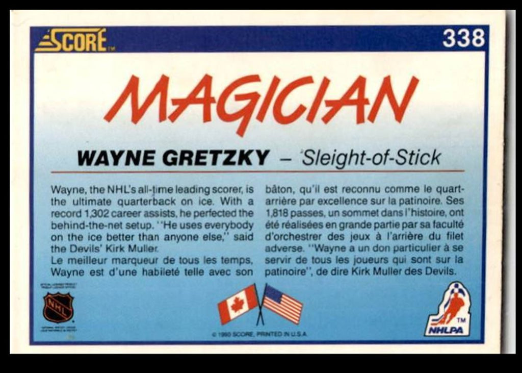 1990-91 Score Wayne Gretzky Los Angeles Kings #338