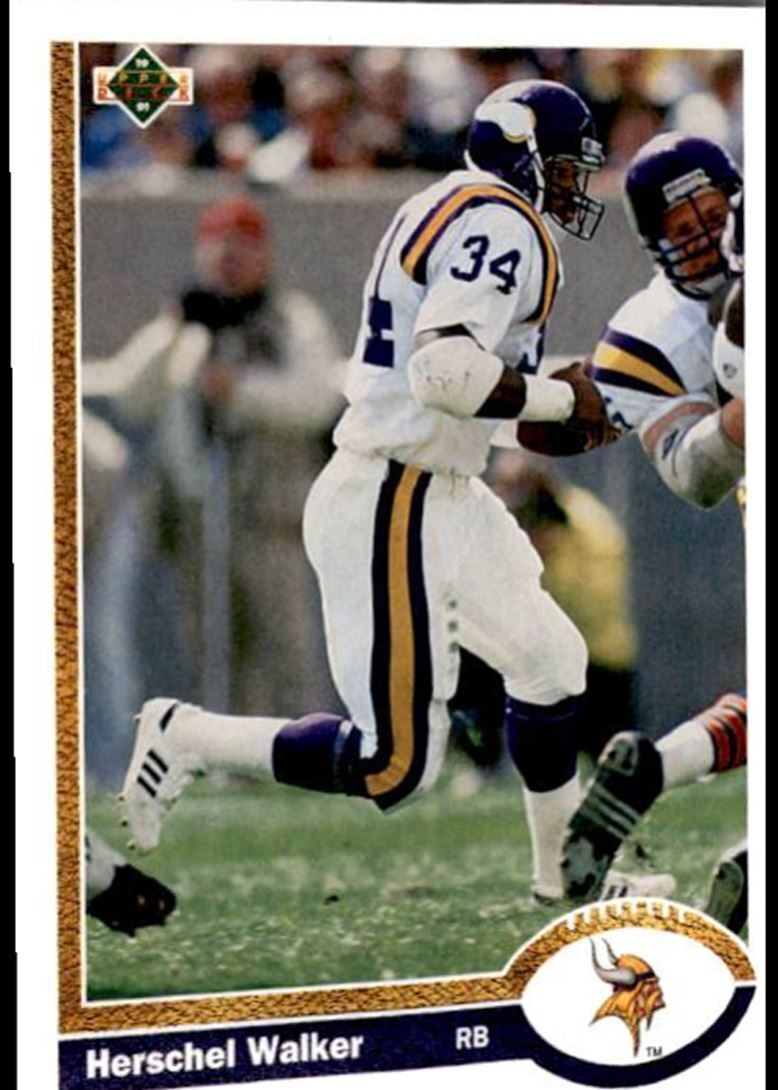 1991 Upper Deck Herschel Walker . Minnesota Vikings #346