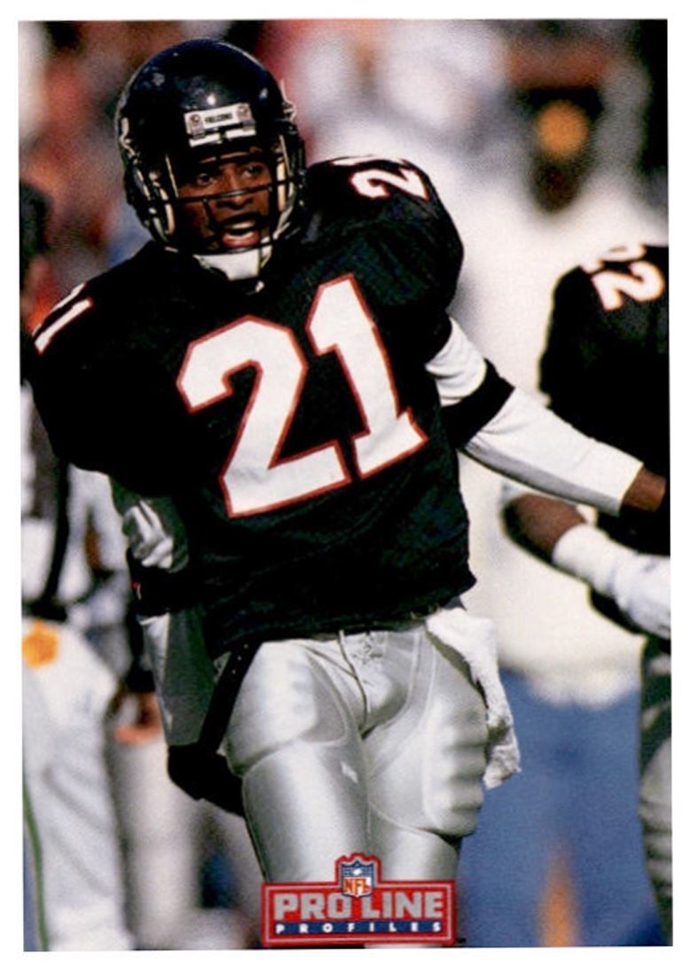 1992 Pro Line Profiles Deion Sanders , Atlanta Falcons #458