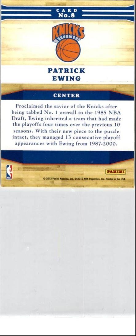 2012-13 Panini Patrick Ewing
