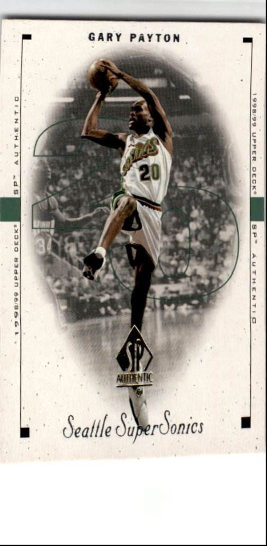 1998-99 SP Authentic Gary Payton Seattle SuperSonics #80