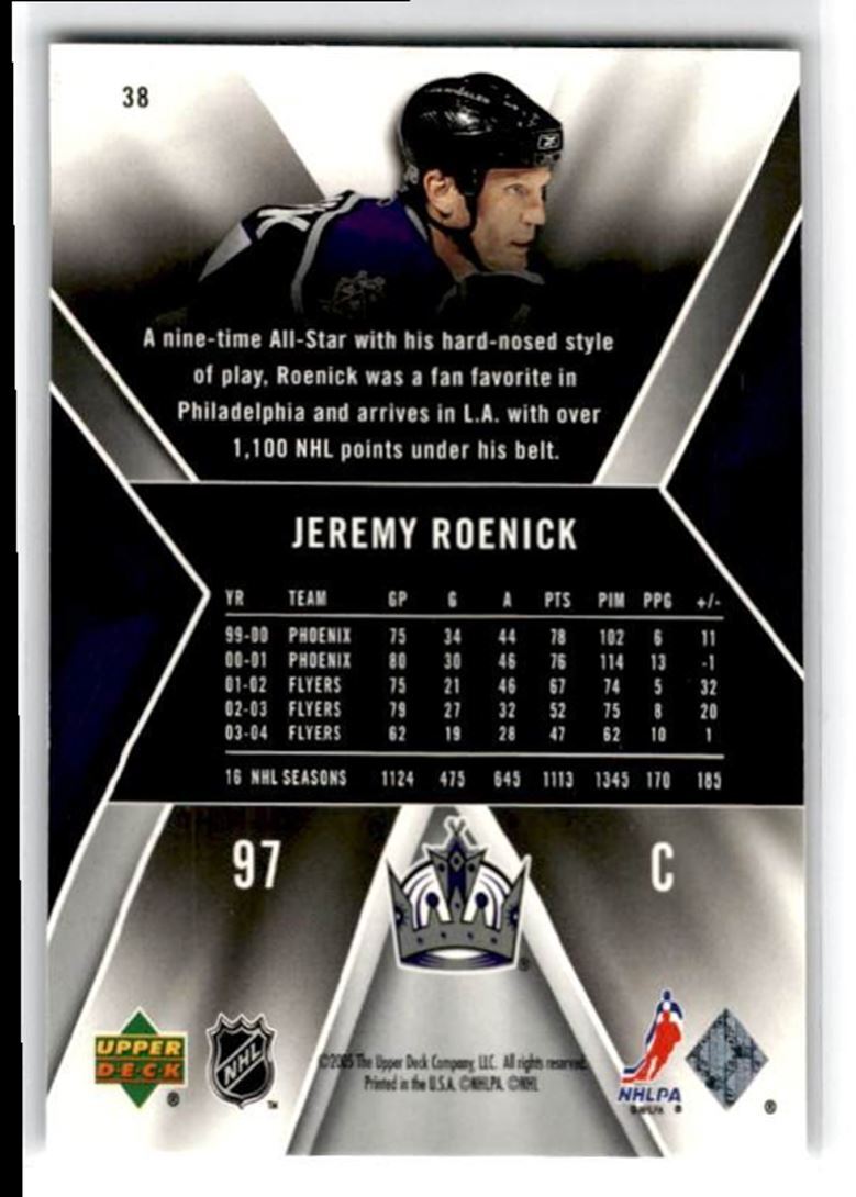 2005-06 SPx Jeremy Roenick Los Angeles Kings #38