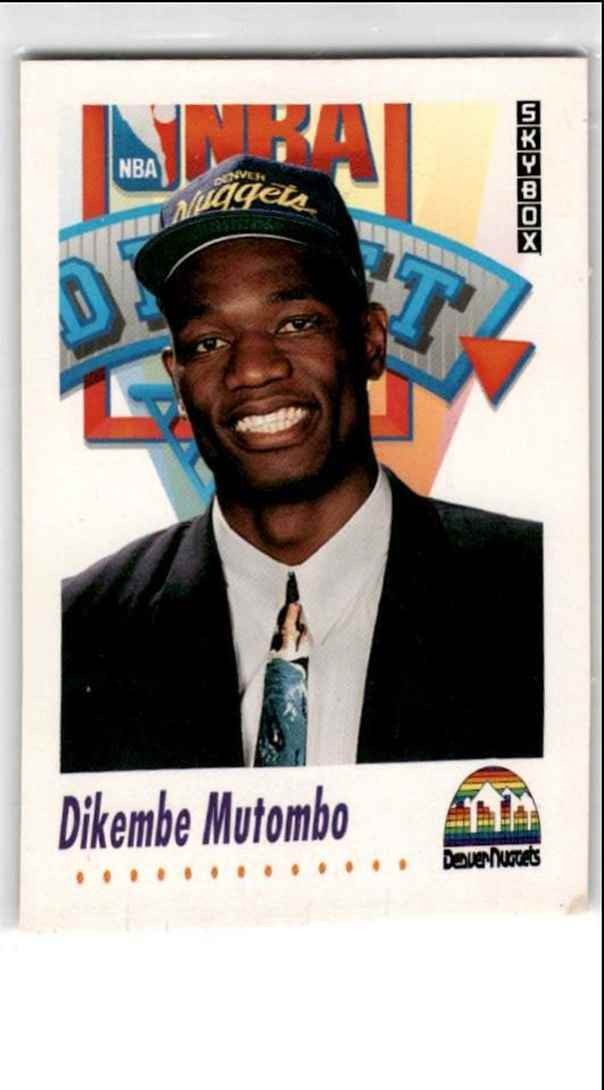 1991-92 SkyBox Dikembe Mutombo HOF Rookie Denver Nuggets #516