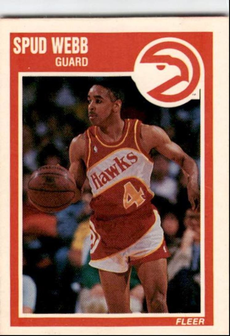 1989-90 Fleer Spud Webb Atlanta Hawks #6