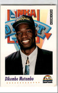 1991-92 SkyBox Dikembe Mutombo Rookie . Denver Nuggets #516