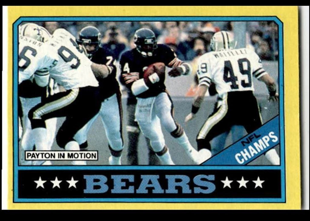 1986 Topps Chicago Bears Chicago Bears #9