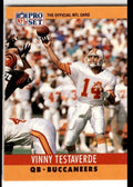1990 Pro Set Vinny Testaverde _ Tampa Bay Buccaneers #318