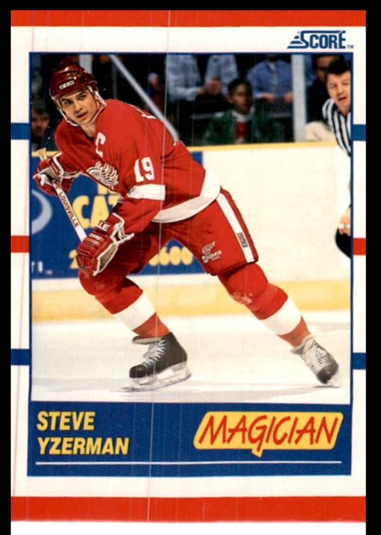 1990-91 Score Steve Yzerman C Detroit Red Wings #339