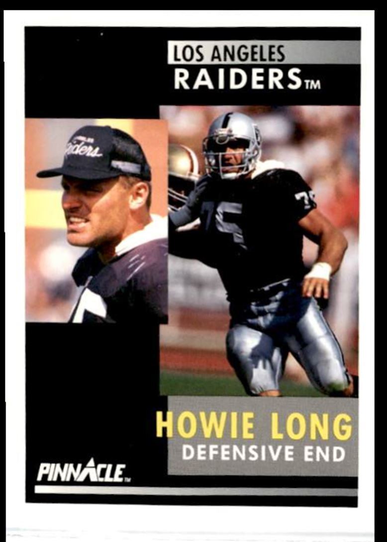1991 Pinnacle Howie Long Los Angeles Raiders #75