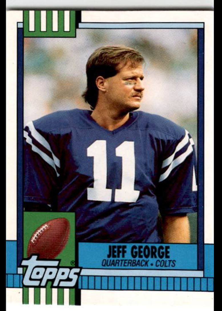 1990 Topps Traded Jeff George Rookie Indianapolis Colts #41T